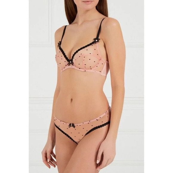 Agent Provocateur Poppie Pink 2-piece Set: Bra 34C/ Brief AP2 Small - Picture 6 of 12
